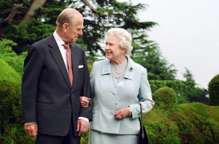 Britain's Queen Elizabeth and Prince Philip, the Duke of Edinburgh, walk at Broadlands in Romsey, southern England in this undated photograph taken in 2007