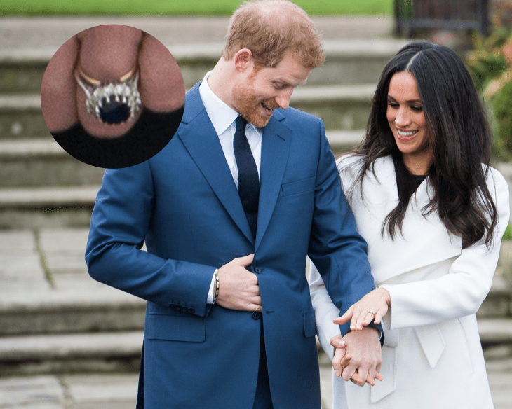 Markle-and-Prince-Harry-Admire-Ring-Gold